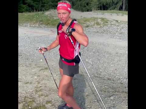 Видео: Тренировка Татьяны Сориной с норвежками