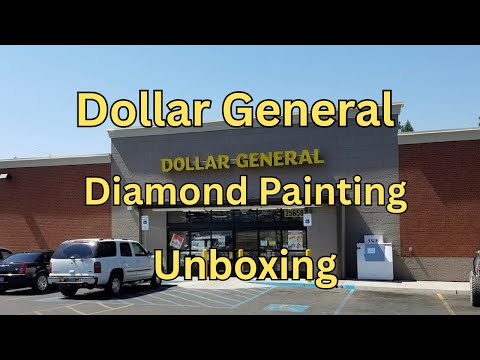 Видео: Алмазная картина Dollar General — Распаковка — Великолепное искусство — Алмазное искусство, бюдже...