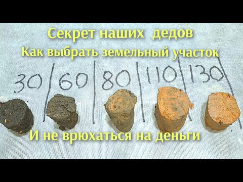Видео: Секрет наших дедов ,как выбрать земельный участок и не врюхаться на огромное деньги.