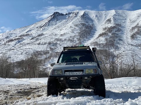 Видео: Едет только SUZUKI ESCUDO, Попытка прорваться на Пущино, Карыма