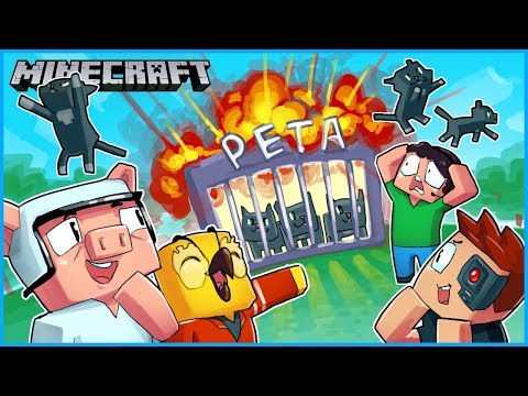 Видео: мы отправили котов Ноглы в PETA, а потом я их случайно взорвал... Minecraft, эпизод 17