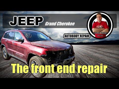 Видео: Jeep Grand Cherokee. Front end repair. Ремонт переда.