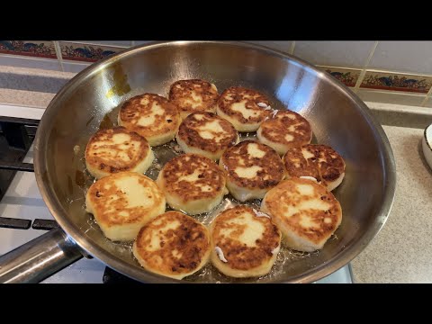 Видео: Как жарить на сковороде из нержавеющей стали. Жарю сырники. Рецепт сырников.