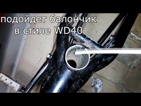 Видео: Стальная CroMo рама прикипел штырь, почему ржавеют промы в каретке.