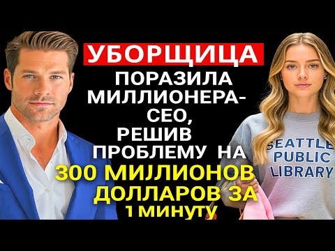 Видео: УБОРЩИЦА ПОРАЗИЛА МИЛЛИОНЕРА-CEO, РЕШИВ ПРОБЛЕМУ НА 300 МИЛЛИОНОВ ДОЛЛАРОВ ЗА 1 МИНУТУ