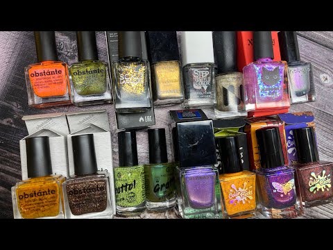 Видео: Маникюры месяца июнь_25 обычными лаками #grattol #obstante #moth #colorflecks