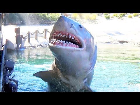 Видео: [4K] Экскурсия на трамвае по территории студии Universal Studios с провалом во время землетрясени...