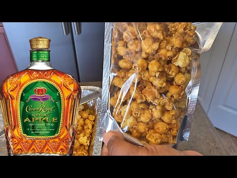 Видео: Карамельный и яблочный попкорн Crown Royal!