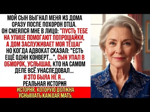 Видео: После смерти мужа сын вышвырнул меня на улицу… а у нотариуса он упал в обморок, узнав имя наследника