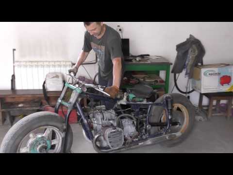 Видео: Ч 10. Мотоцикл из запчастей. Почти собран.Первый запуск Днепр-12 (К-750)