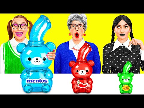 Видео: Большая, Средняя или Маленькая Тарелка Челлендж | Кухонные Лайфхаки и Рецепты от BaRaDa Challenge