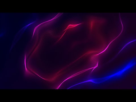 Видео: 🎬 4K Заставка – Абстрактные Неоновые Розово-Синие Волны в Движении | Цикл (Без Звука)