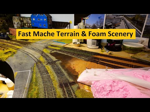 Видео: Продвинутый быстрый Mache Terrain на основе пены # 344 | Часть 2 | Серия пейзажей # 3 | Диорама Б...