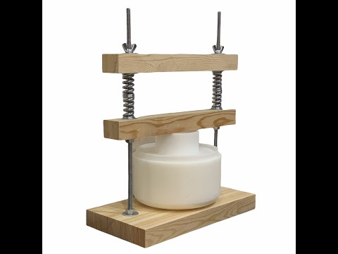 Видео: Пресс для сыроделия. Обзор надёжного и мощного пресса для домашних условий