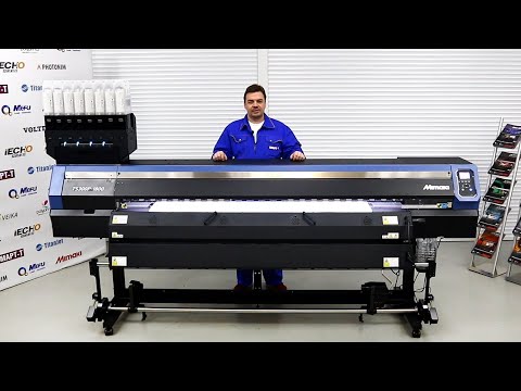 Видео: Текстильный сублимационный принтер Mimaki TS300P-1800