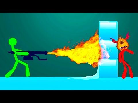 Видео: Я ТЕБЯ СОЖГУ! УБИРАЙСЯ ОТ СЮДА! БЫСТРЕЕ БЕРИ ОГНЕМЕТ! САМЫЕ ЭПИЧНЫЕ ЛОВУШКИ И ОРУЖИЕ В STICK FIGHT