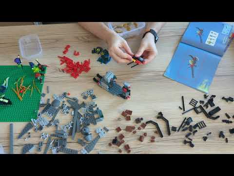 Видео: Процесс сборки набора LEGO Ninjago 70735 и тестовый запуск в конце ролика. Приятного просмотра