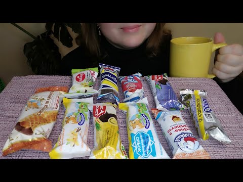 Видео: АСМР Глазированные сырки😋/ASMR Glazed cheese curds😋/Mukbang