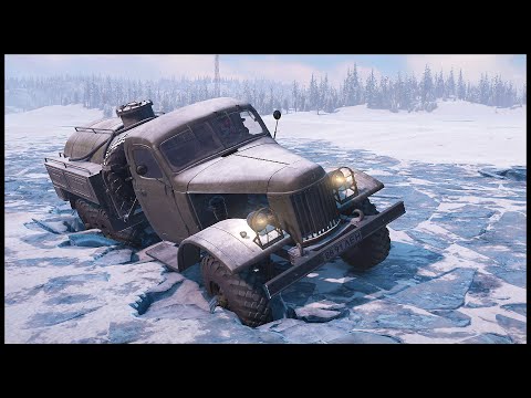 Видео: ЛЁД ТРЕСНУЛ! Спасаем ЗИЛ С ДОРОГИ СМЕРТИ! - SnowRunner