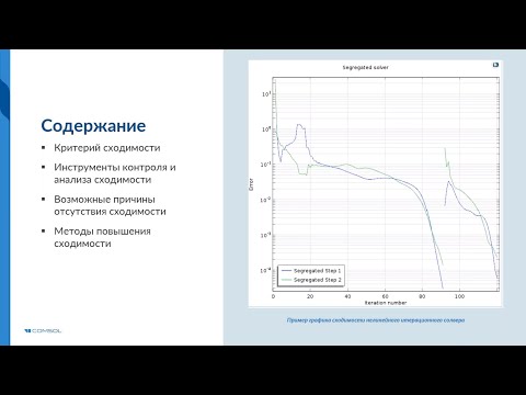 Видео: Методы улучшения сходимости задач CFD в COMSOL Multiphysics