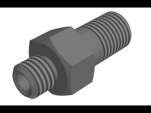 Видео: Компас-3D. Штуцер