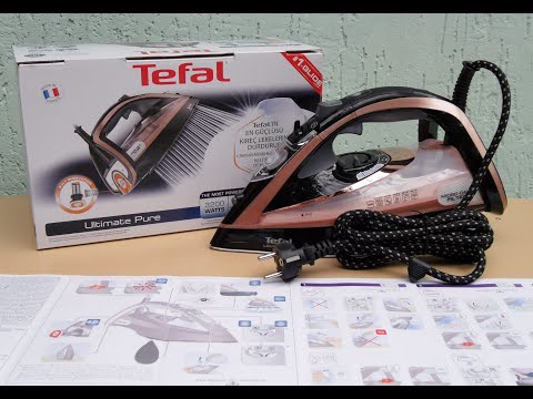 Видео: Утюг Tefal Ultimate Pure FV9845EO/Распаковка/Обзор