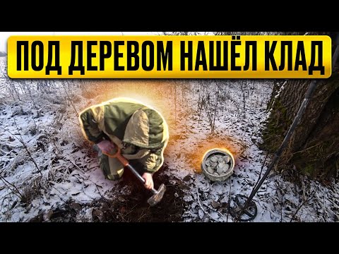 Видео: КЛАД МОНЕТ под ДЕРЕВОМ НАШЁЛ КЛАДОИСКАТЕЛЬ. КОП ПО СТАРИНЕ   #клад #коп #поискмонет #metaldetecting