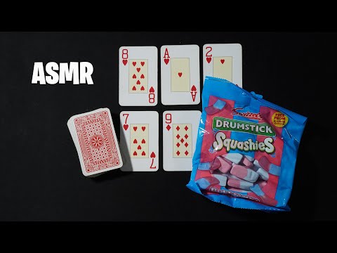 Видео: ASMR: играю в пасьянс и ем жевательные конфеты — тихий шепот