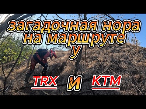 Видео: Загадочная нора на маршруте  TRX и КТМ