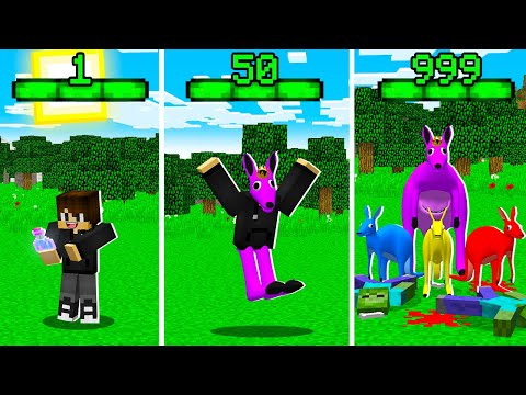 Видео: Я СТАНОВЛЮСЬ КЕНГУРУ С КАЖДЫМ УРОВНЕМ В МАЙНКРАФТ! QUEEN KANGAROO GARTEN OF BANBAN 3 MINECRAFT