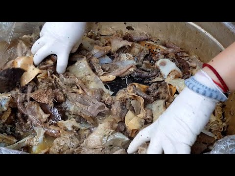 Видео: корейская колбаса ручной работы / корейская уличная еда