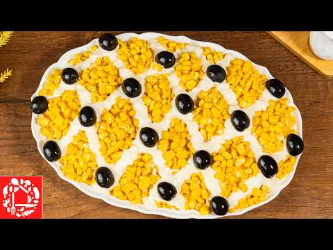 Видео: 🌽 Этот салат взорвал мой праздник! Тунец + кукуруза = ИДЕАЛ 💛