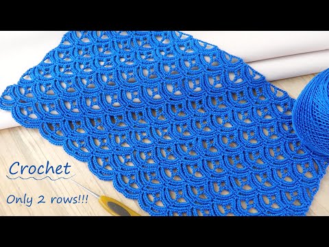 Видео: 💎ЭТО НЕВЕРОЯТНО ШИКАРНЫЙ УЗОР КРЮЧКОМ! 💎How to Crochet EASY for Beginners Flower Pattern