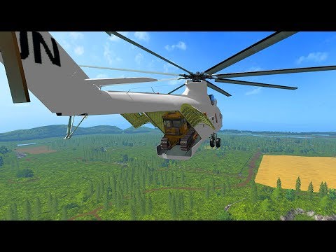 Видео: ЧТО БУДЕТ ЕСЛИ ВЫБРОСИТЬ БУЛЬДОЗЕРЫ С ВЕРТОЛЁТА?