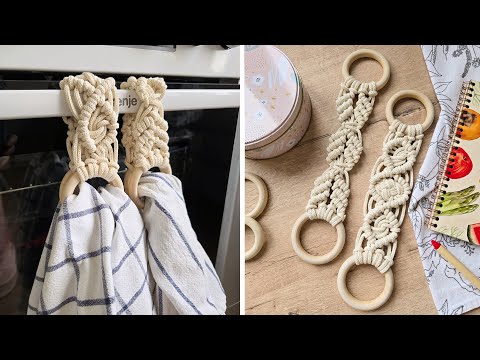 Видео: Держатели для полотенец | Макраме мастер-класс ➰