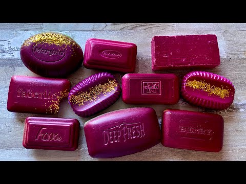 Видео: ASMR SOAP| Cutting colored soaр | Soap Carving| Резка крашенного мыла