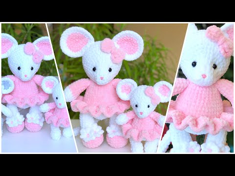 Видео: Мышка в платье и туфельках. МК. Часть 2