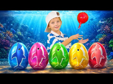 Видео: Яйцо сюрприз и Акулёнок - Сборник детских песен