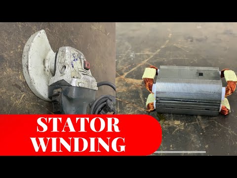 Видео: Ремонт обмотки подушки статора Bosch gws 7-115 Jet Stone