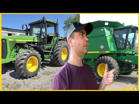 Видео: JohnDeere8400 И JohnDeere9500 два деда за день/регулировка подшипников бортовой и диагностика гид.