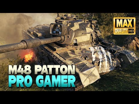 Видео: M48 Patton: профессиональный игрок - Мир Танков