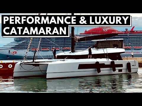 Видео: ПАРУСНЫЙ КАТАМАРАН McConaghy 60 PERFORMANCE / Роскошная круизная прогулка на сафари-яхте