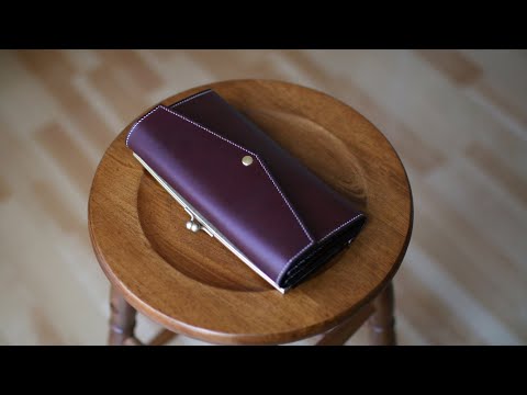 Видео: Длинный кошелек 137 (выпущен бумажный шаблон)