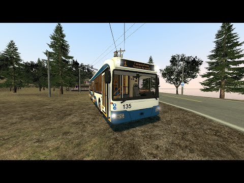 Видео: Trolleybus FS Rocford Маршрут №1 На БКМ 321 Б.Н №135