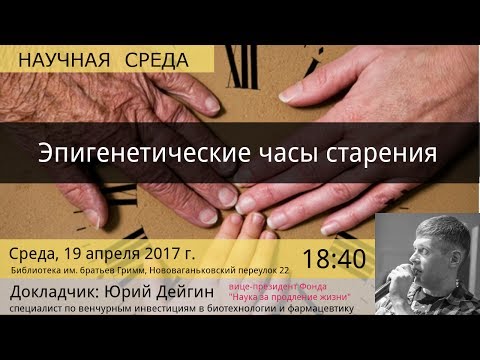 Видео: Юрий Дейгин "Эпигенетические часы старения"