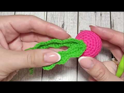 Видео: 🥳ОЧЕНЬ ЛЕГКАЯ ИГРУШКА ВЯЗАНАЯ КРЮЧКОМ🤩crochet vegetables😍Gemüse häkeln