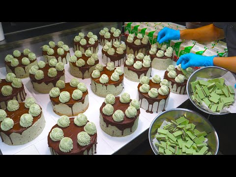 Видео: Аппетитный ~ мятный шоколадный торт / Korean Bakery