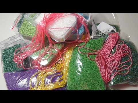Видео: Бисер распаковка новой партии бисера Beads open box art craft supplies