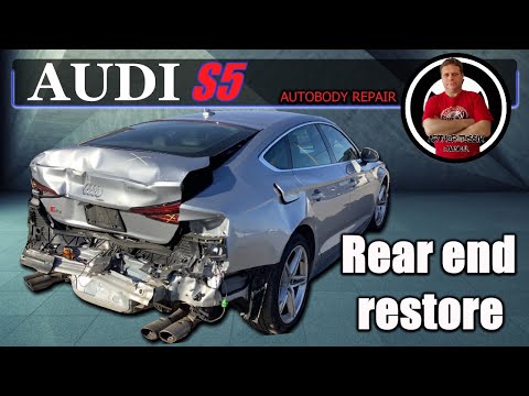 Видео: AUDI S5. The rear end restore. Восстановление задней части.