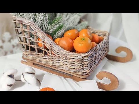 Видео: Плетем сани из бумажной лозы. Запись эфира